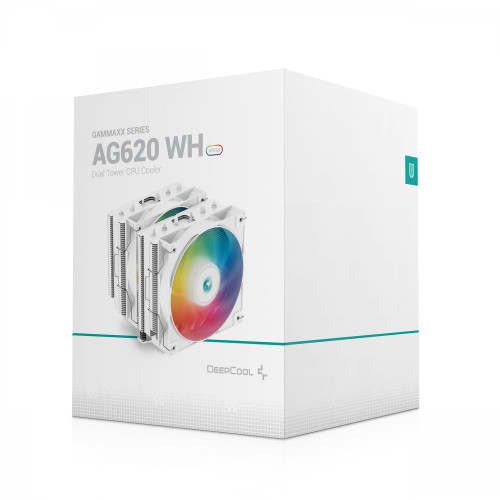 خنک کننده بادی دیپ کول مدل GAMMAXX AG620 WH ARGB