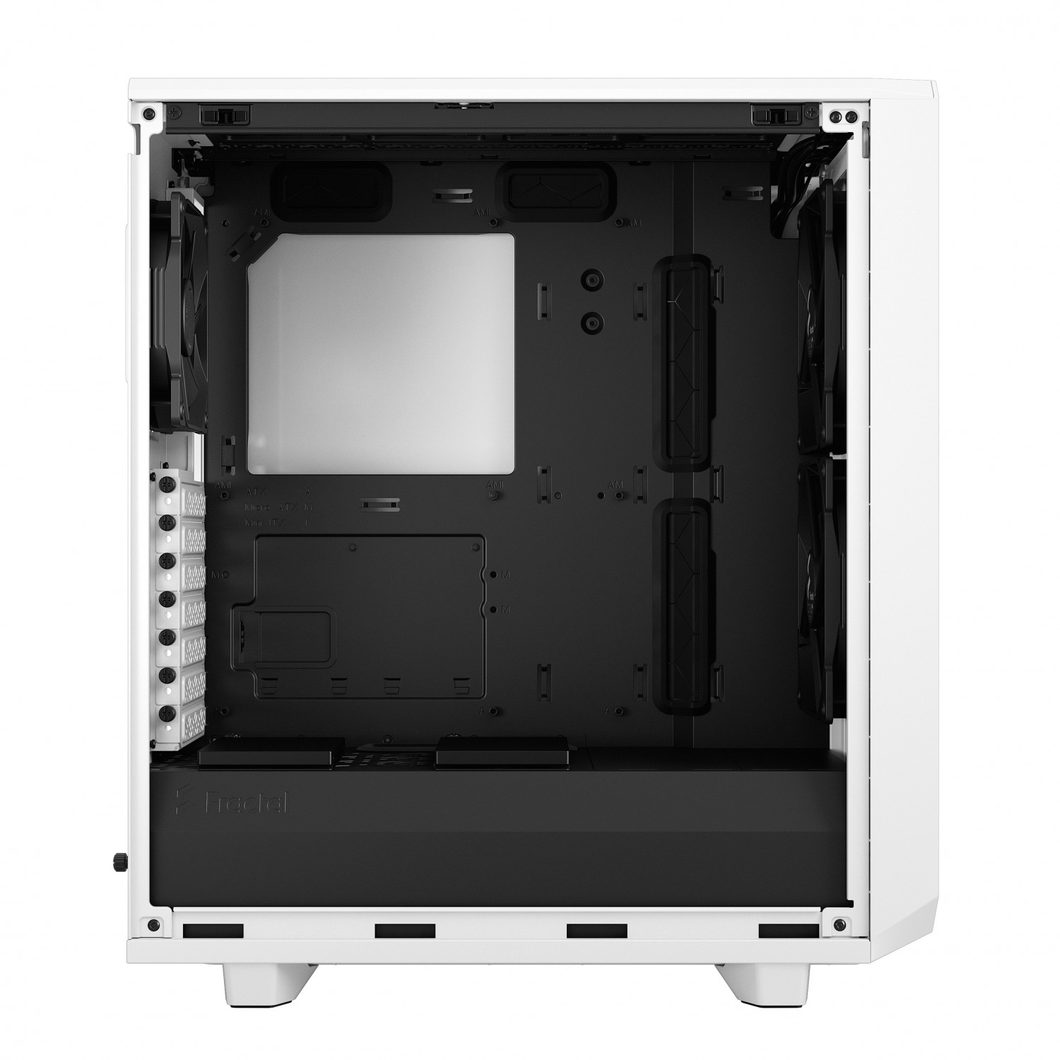 کیس کامپیوتر سفید فرکتال دیزاین مدل Fractal Design Meshify 2 Compact - White TG Clear Tint