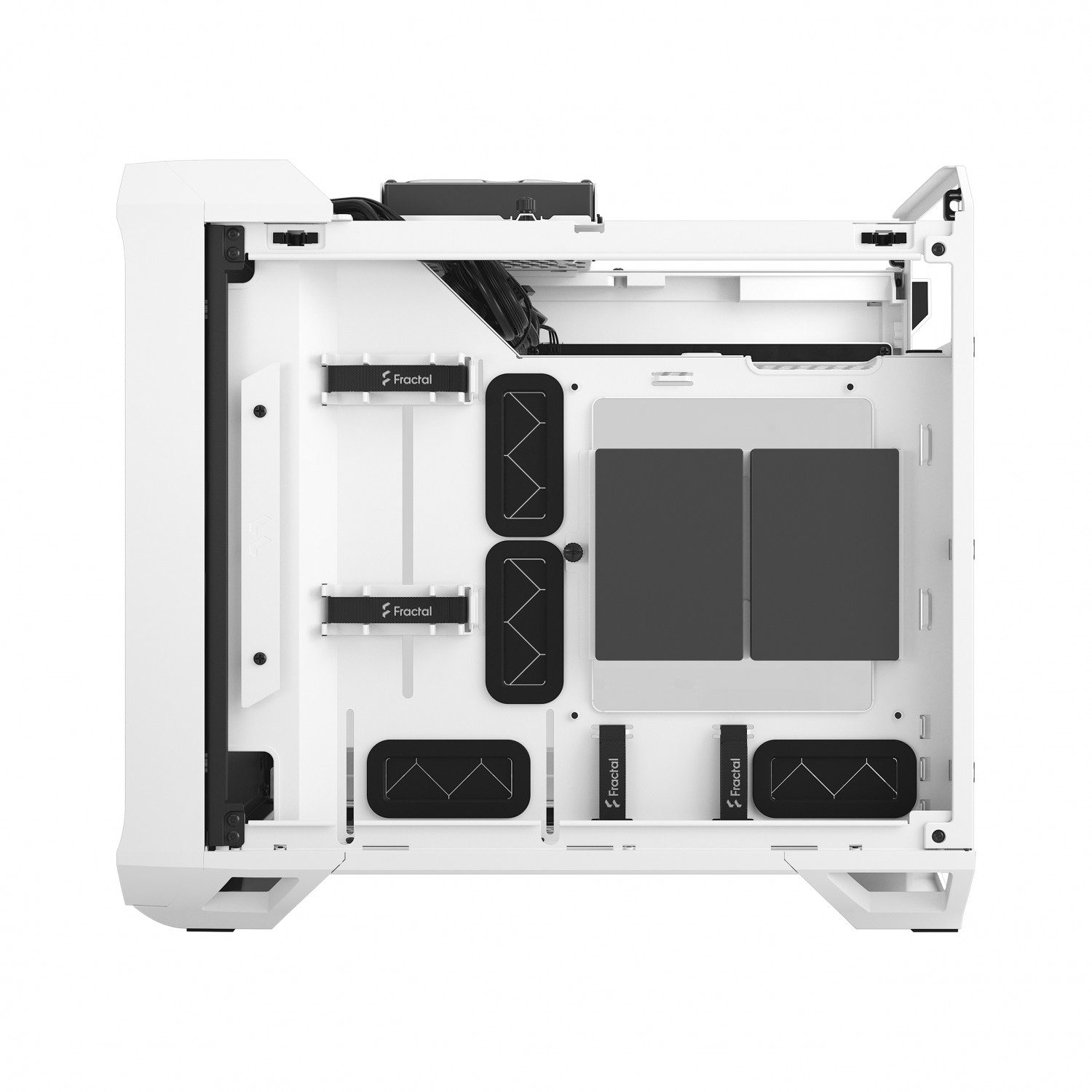 کیس کامپیوتر سفید فرکتال دیزاین مدل Fractal Design Torrent Nano - White TG Clear Tint