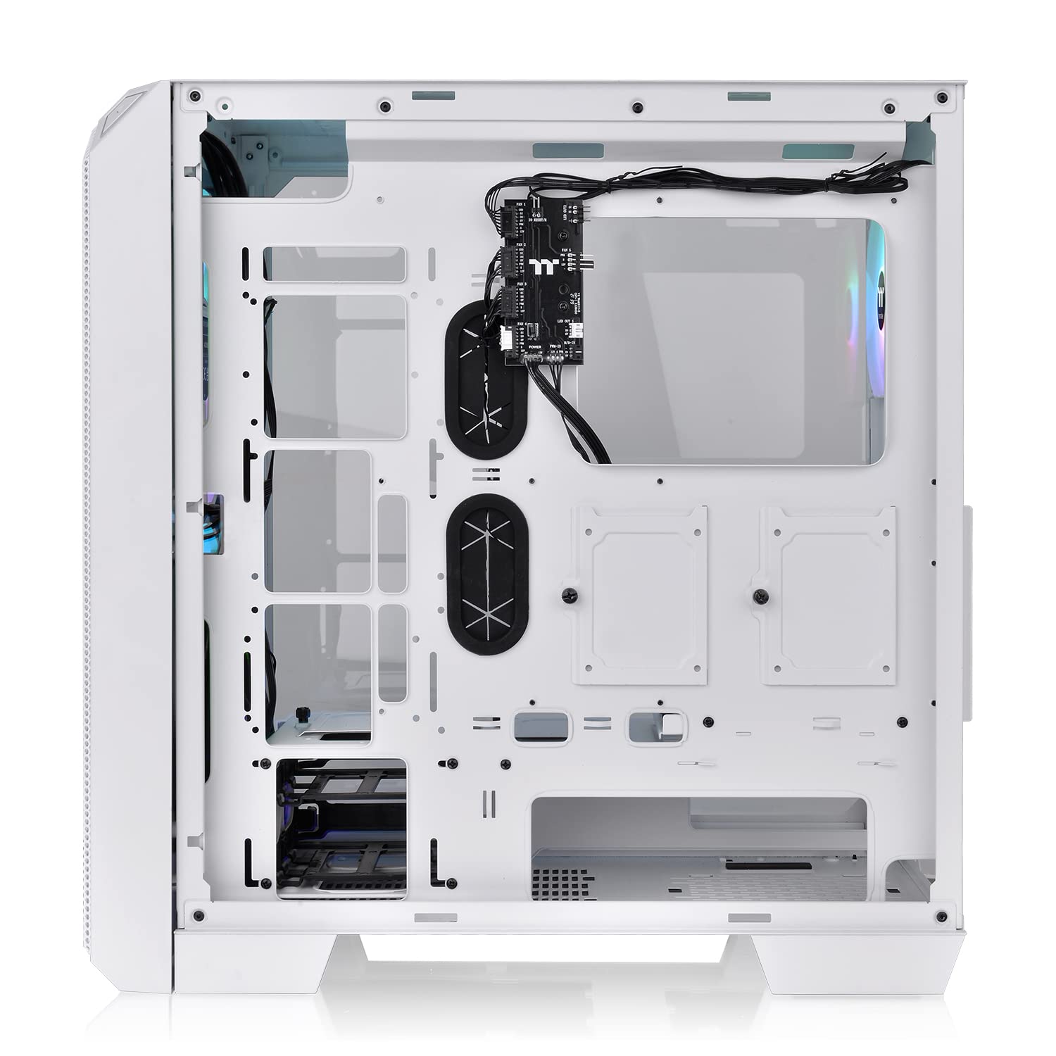 کیس کامپیوتر سفید فرکتال دیزاین مدل Thermaltake View 300 MX - Snow