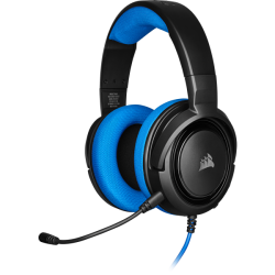 هدست مخصوص بازی کورسیر رنگ آبی CORSAIR HS35 STEREO BLUE