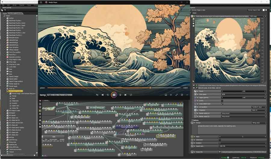 اسکرین شات محیط برنامه octanerender-2025